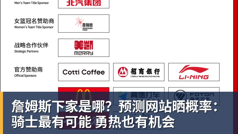 詹姆斯下家是哪？预测网站晒概率：骑士最有可能 勇热也有机会